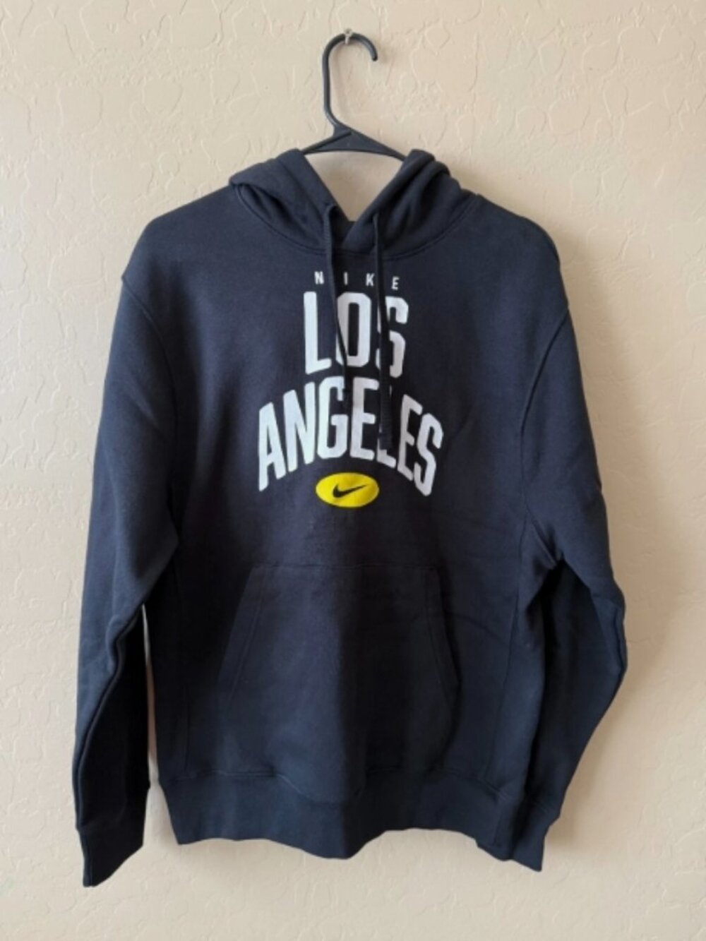 Nike Los Angeles Men's Pullover Hoodie (Black/White) Size Small